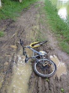 Velo dans la boue